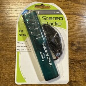 5/$30 Uninex Audio FM Scan Stereo Radio With Light Earbuds & Belt Clip VS-60
